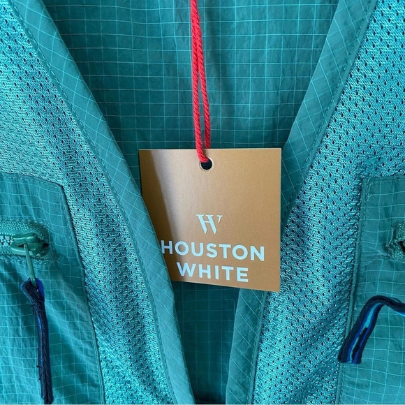 HOUSTON WHITE Collection Adult Unisex Green Ripstop Multi Pocket Vest Size XL - Picture 8 of 15
